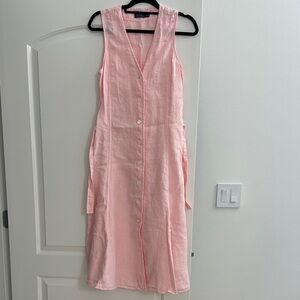 Polo by Ralph Lauren Light Pink Sleeveless Midi Dress